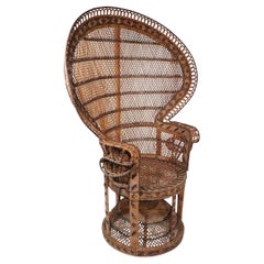 Classic Wicker Emmanuelle Peacock Chair c. 1960/70’s