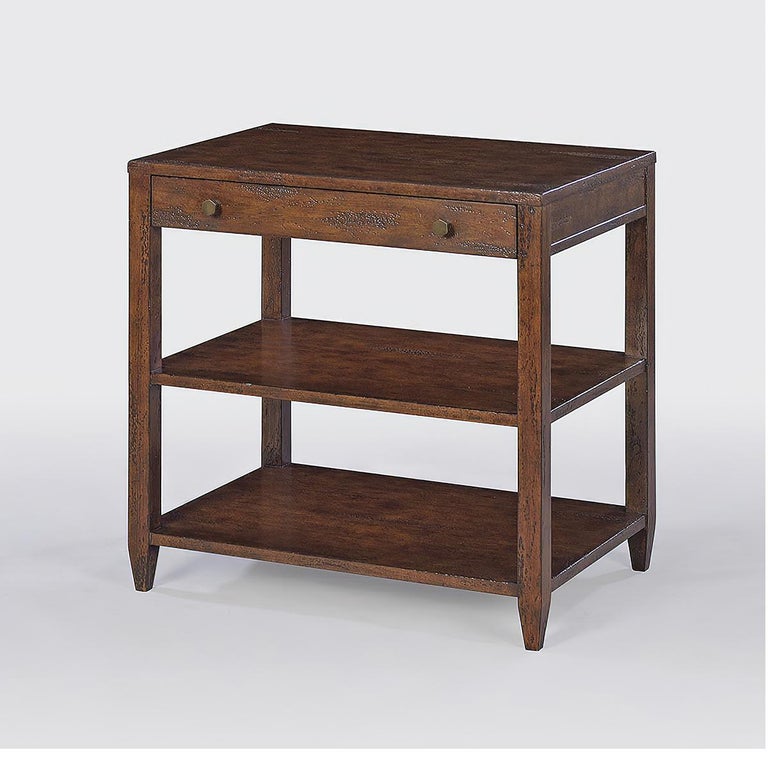 Classic Wide Side Table, Mahogany Finish For Sale at 1stDibs