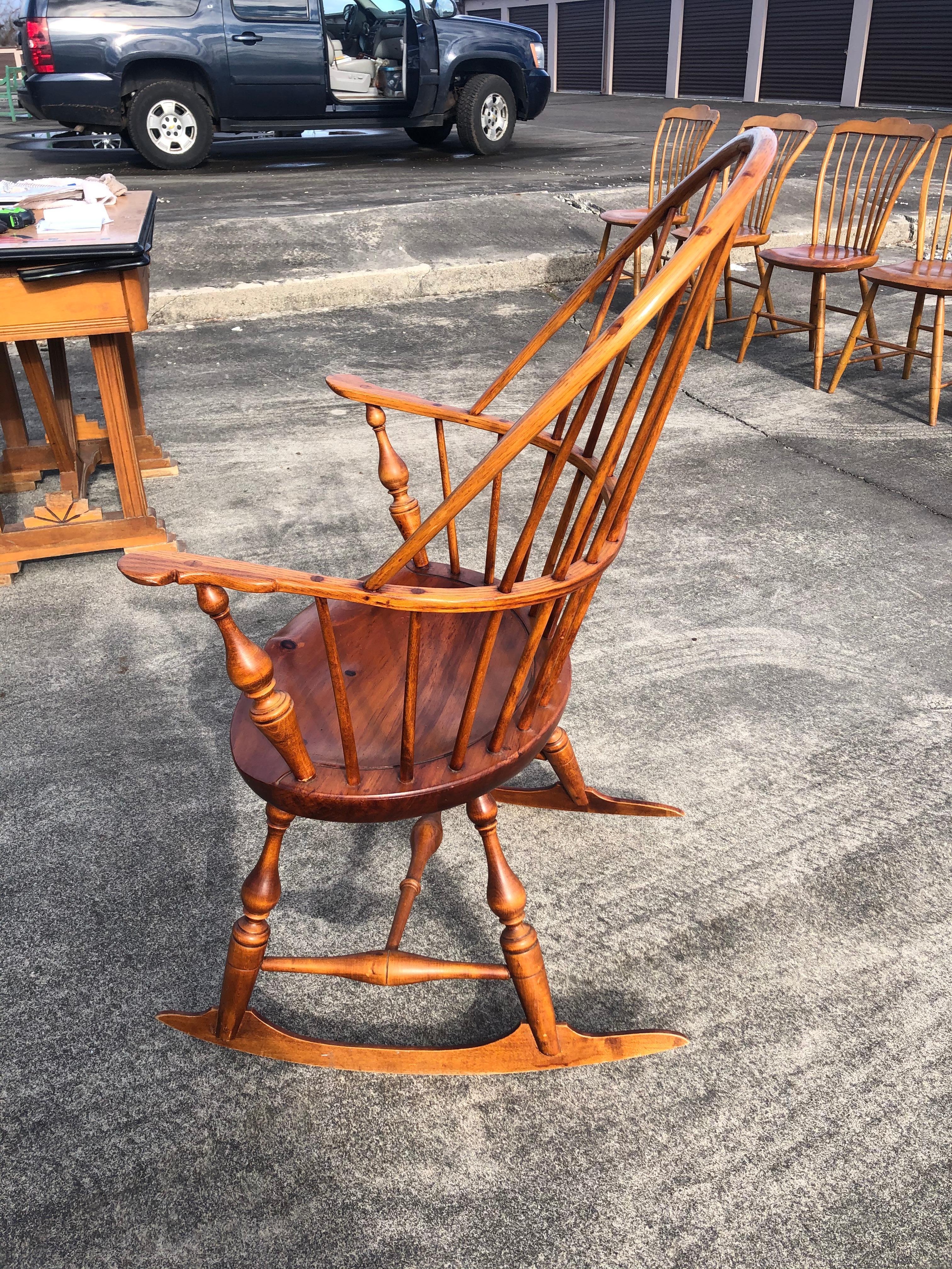 American Classic Windsor Style Rocking Chair For Sale