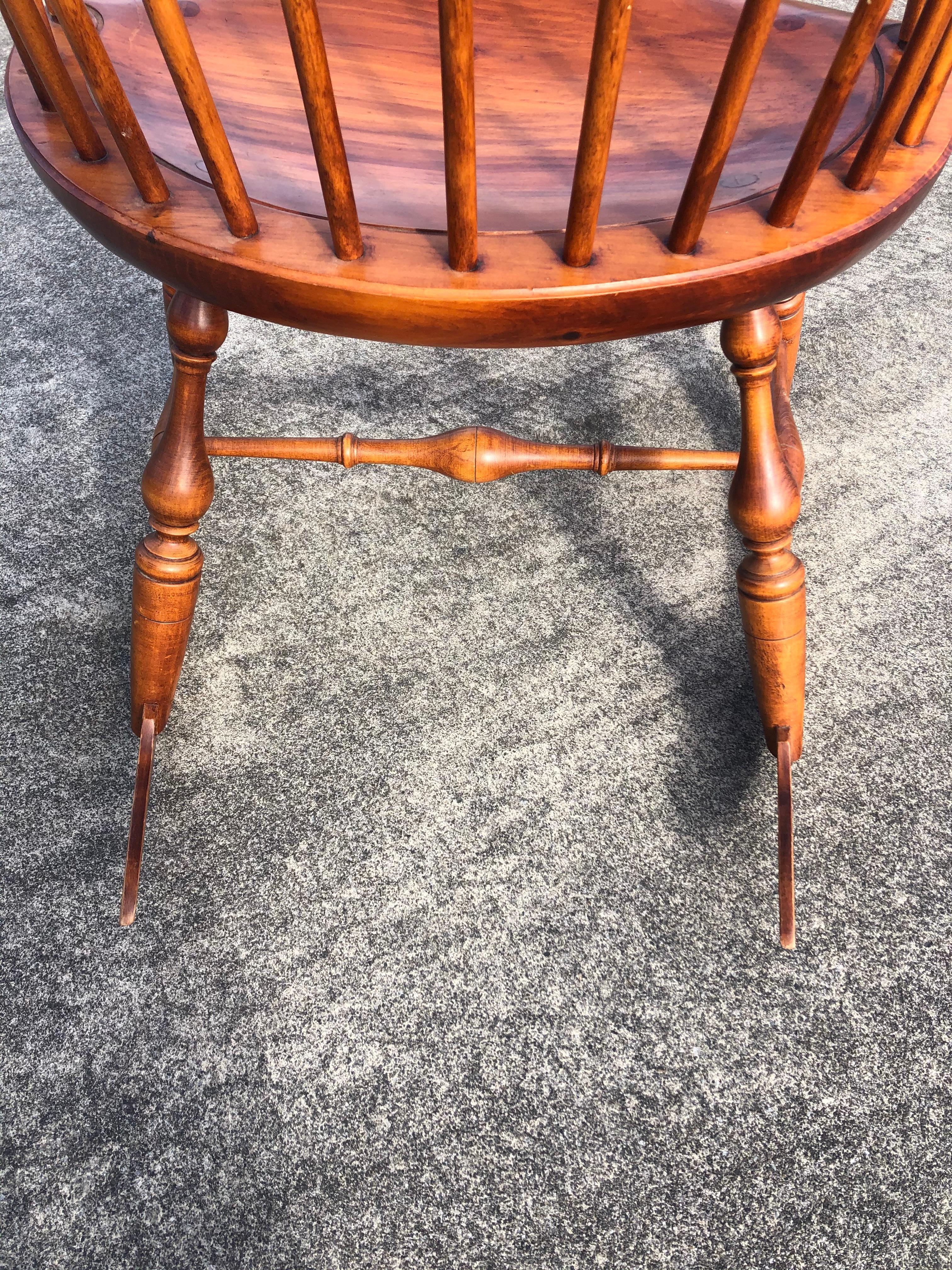 Mid-20th Century Classic Windsor Style Rocking Chair For Sale