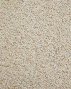 Classic Wool Linen Blend Bouclé Pillow in Light Beige 60x60 cm.