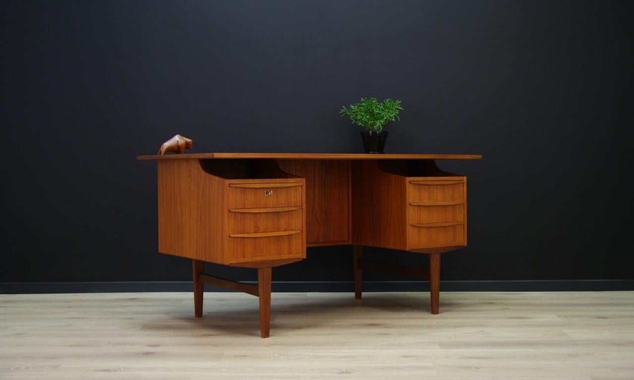 Mid-Century Modern Classic Writing Desk Danish Design Teak