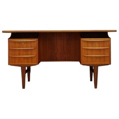 Vintage Classic Writing Desk Danish Design Teak