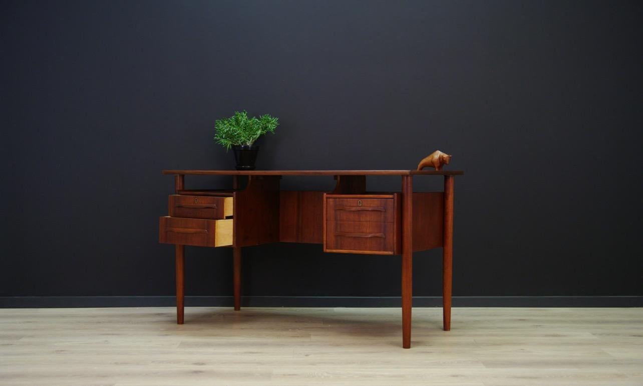 Classic Writing Desk Teak Danish Design Retro 6
