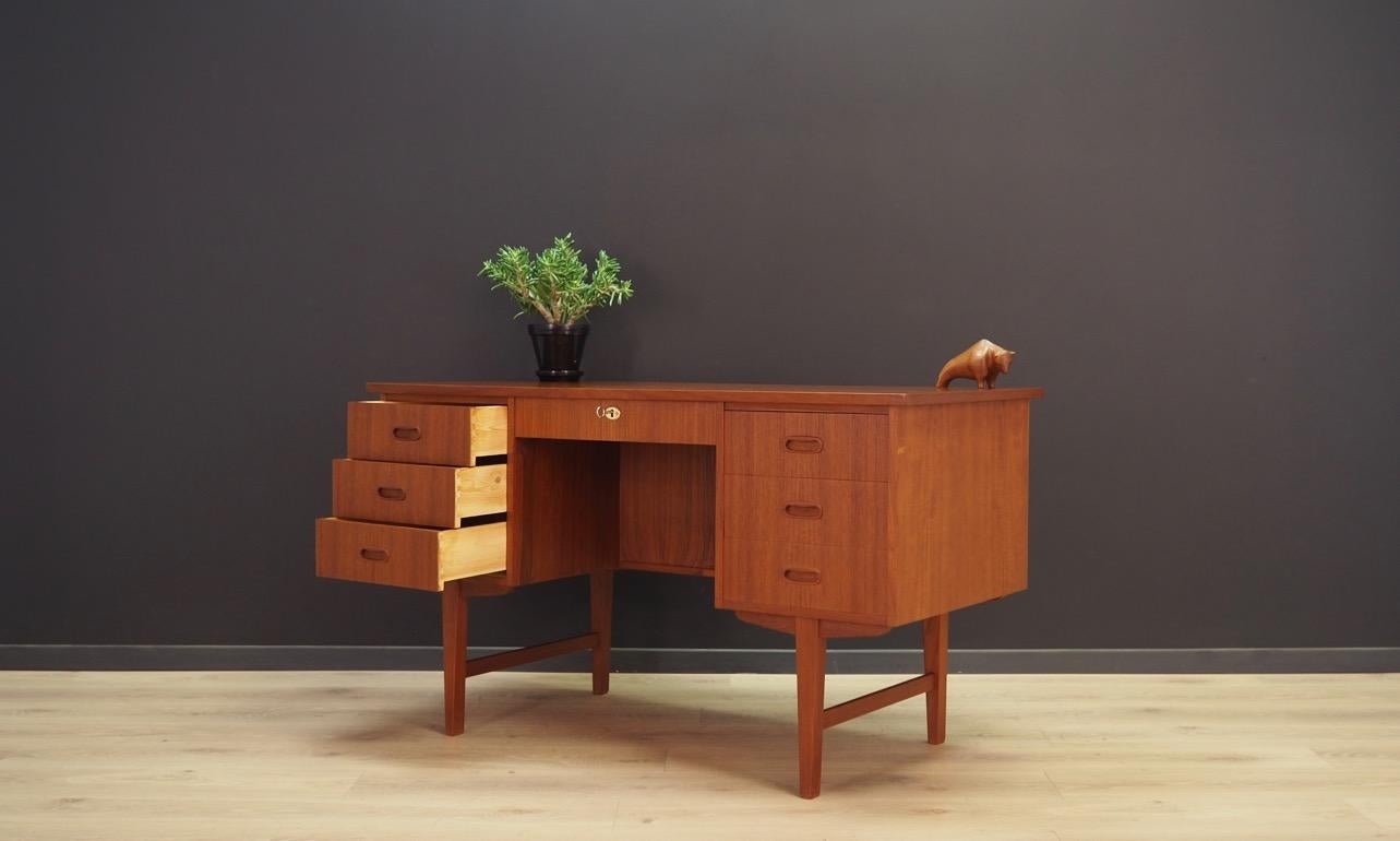 Classic Writing Desk Teak Danish Design Retro 7