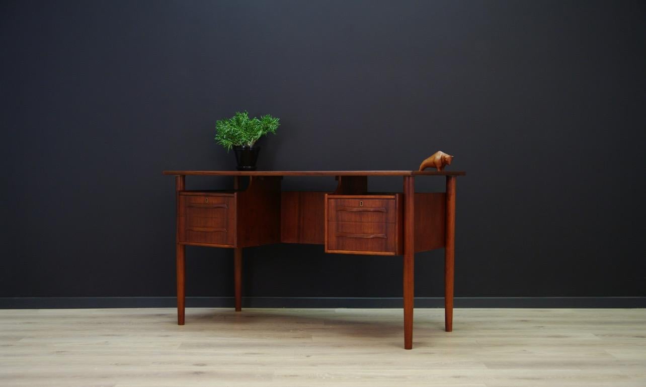 Scandinavian Classic Writing Desk Teak Danish Design Retro