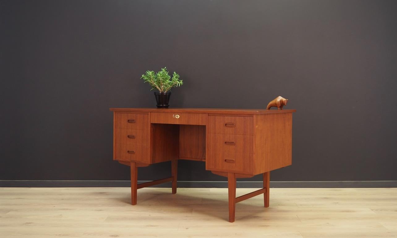 Scandinavian Classic Writing Desk Teak Danish Design Retro