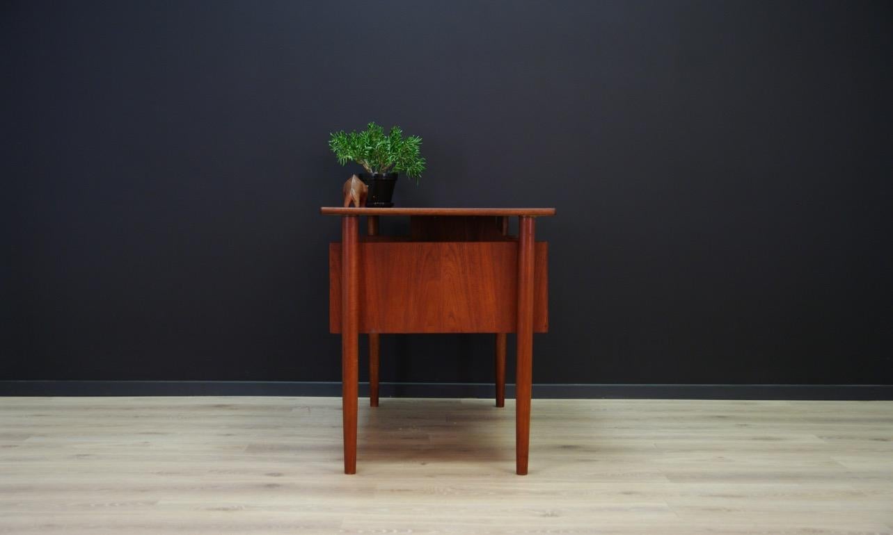 Late 20th Century Classic Writing Desk Teak Danish Design Retro