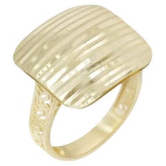 Classic Yellow 14k Gold Earrings for Her