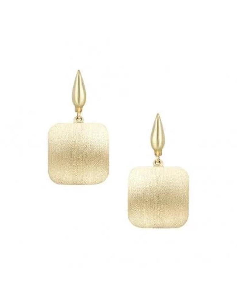 Classic Yellow 14k Gold Earrings  for Her In New Condition For Sale In Montreux, CH