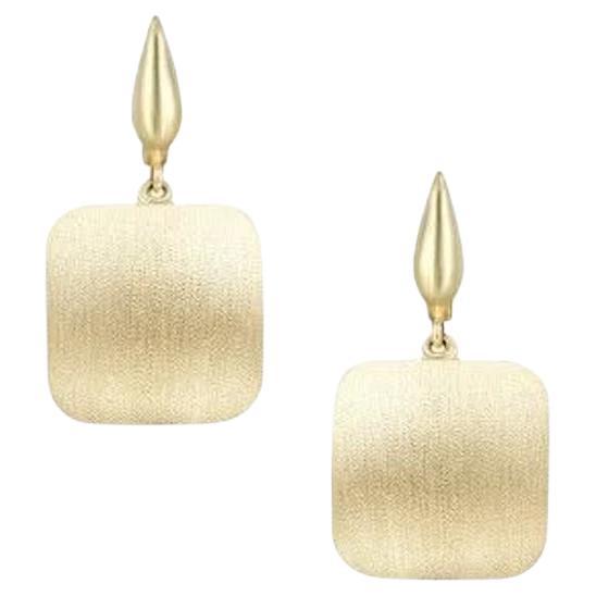 Classic Yellow 14k Gold Earrings  for Her For Sale
