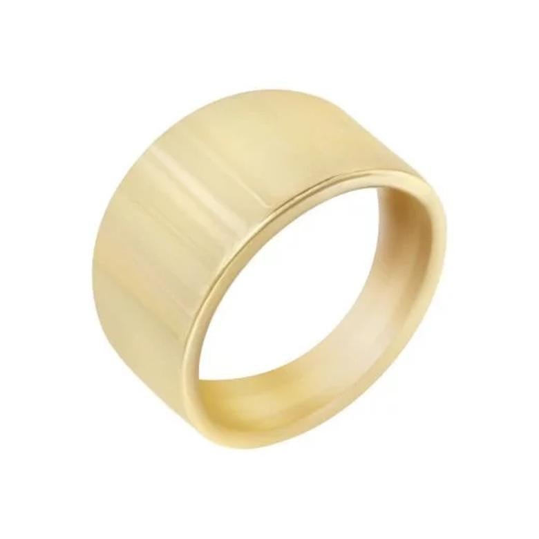 Modern Classic Yellow 14k Gold Ring  for Her For Sale