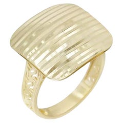 Classic Gelb 14k Gold Ring  für sie