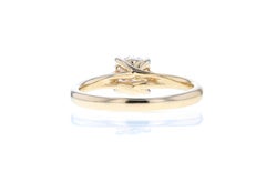 Classic Yellow Gold Solitaire Round Diamond Engagement Ring 'D Color'