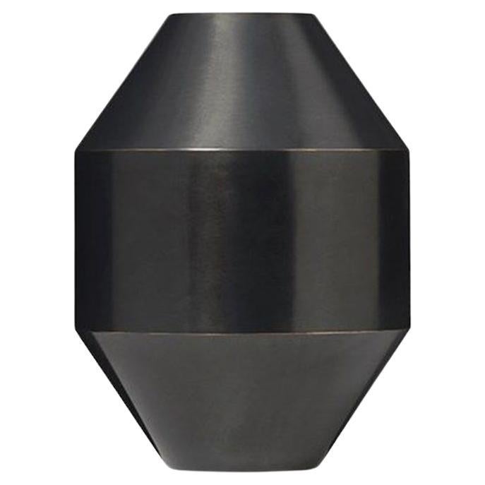  Hydro Vase H30 Black-oxide brass by Sofie Østerby for Fredericia For Sale