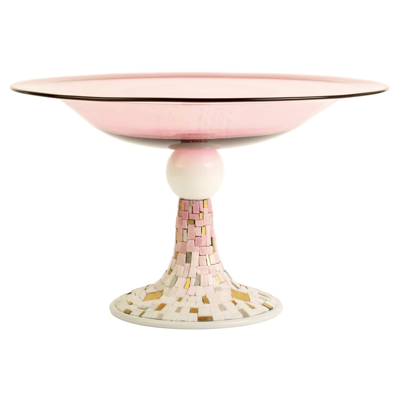 Classica Rosa Rubino Footed Centerpiece