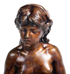 Classical 19th Century Bronze of Mother and Child