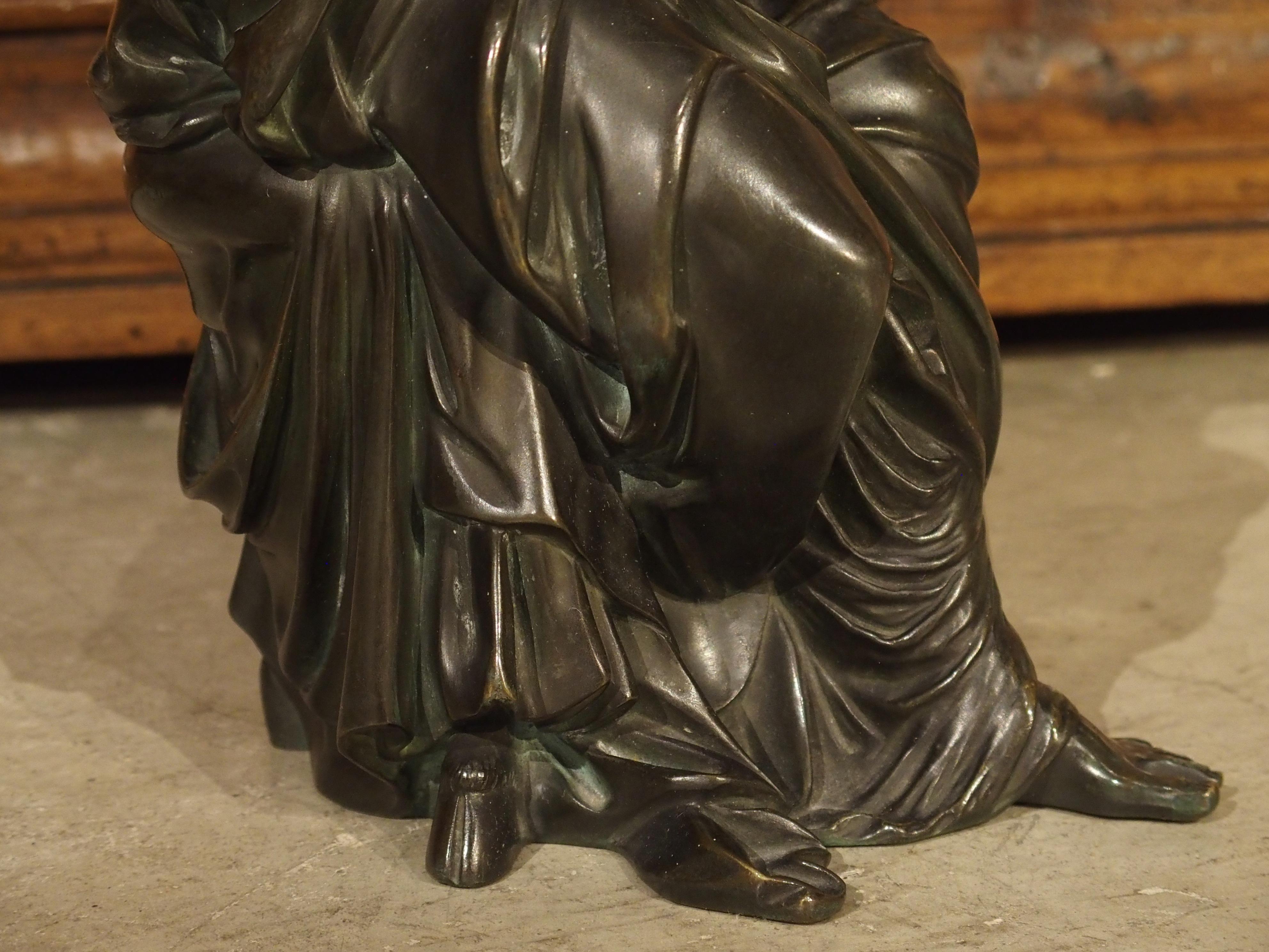 Classical 19th Century Gilt and Patinated Bronze Figural Group from France 10
