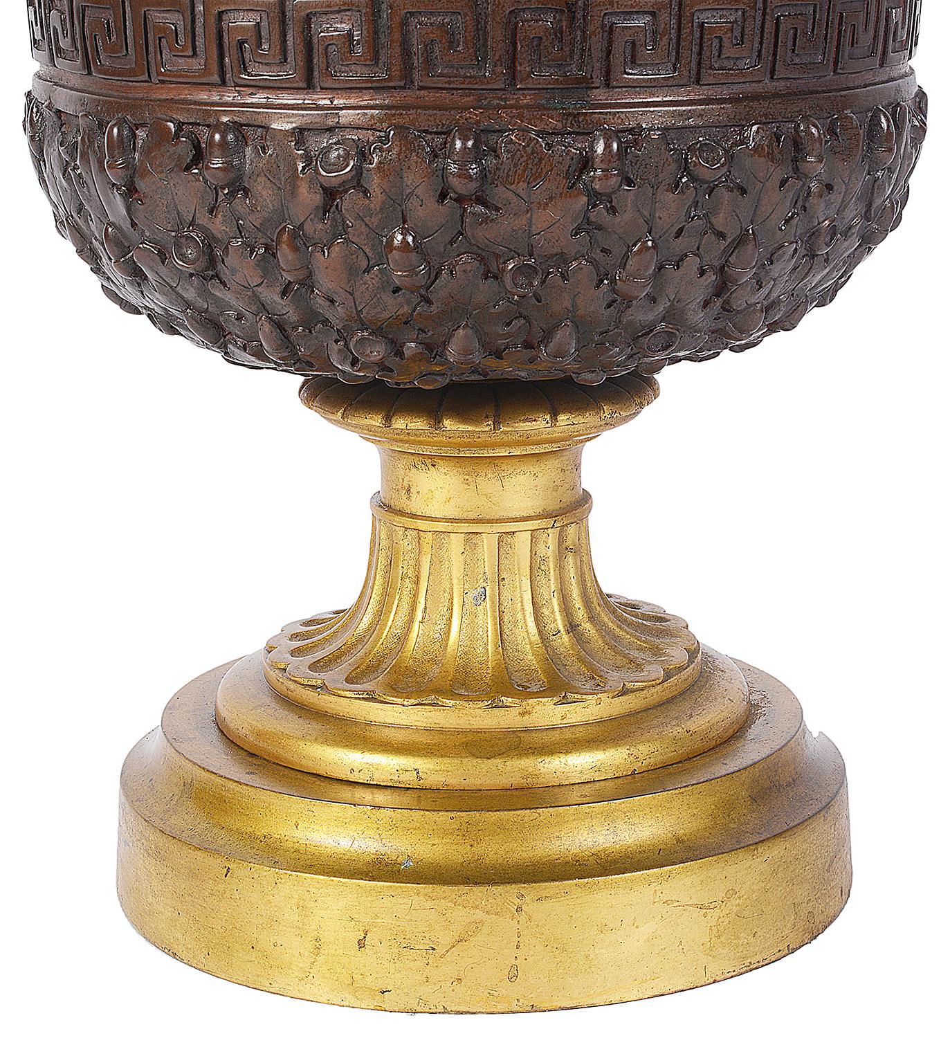 Classical 19th Century Italian Bronze Urn For Sale 2