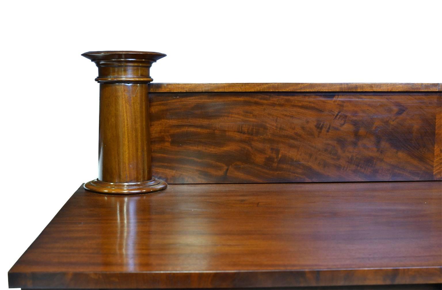 Classical American Empire Sideboard in Mahogany, circa 1830 2