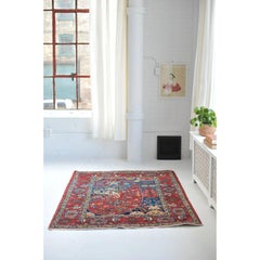 Classical and Iconic Vintage Mother-Child Boteh "Paisley" Antique Rug