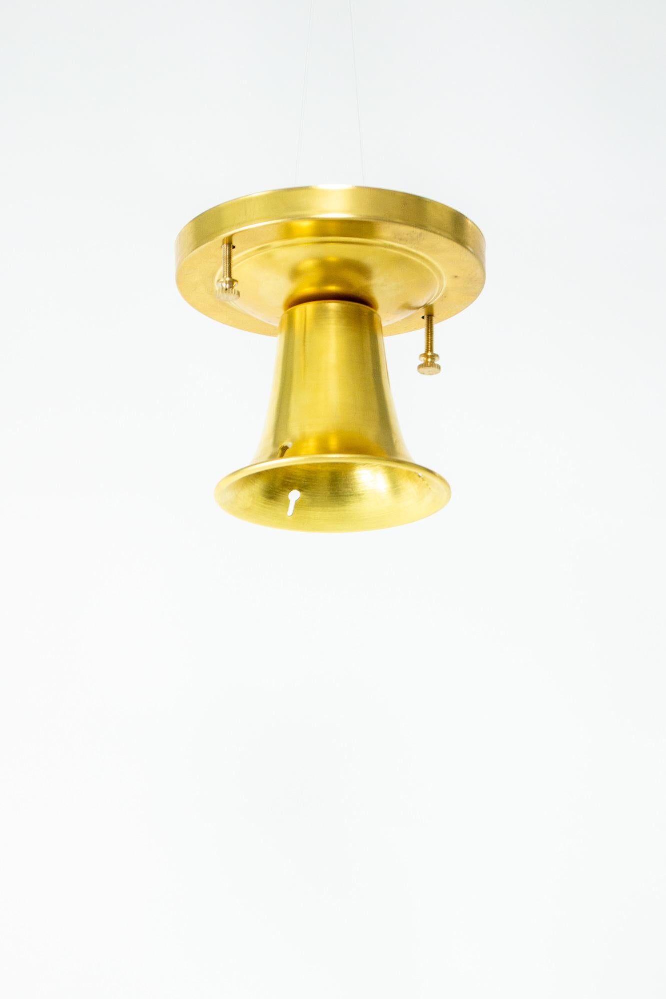 Classical and Modern Cast Glass Conical Pendant Light In Excellent Condition For Sale In Canton, MA