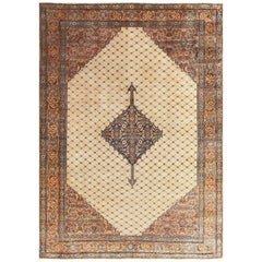 Classical Antique Persian Bibikabad Rug. Size: 9 ft. 5 in x 13 ft