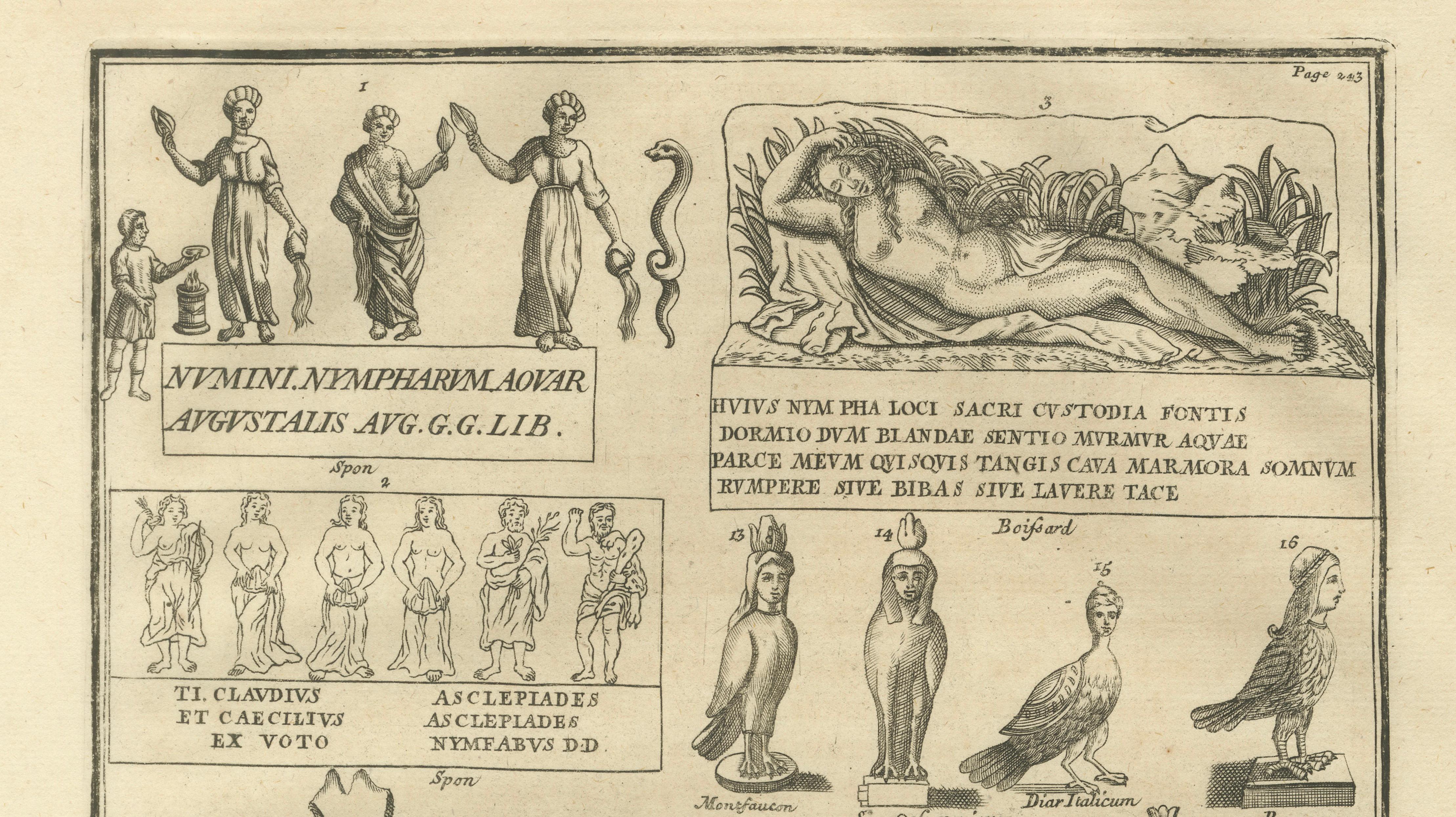 Classical Antiquities and Sacred Figures, Montfaucon Engraving, London 1721