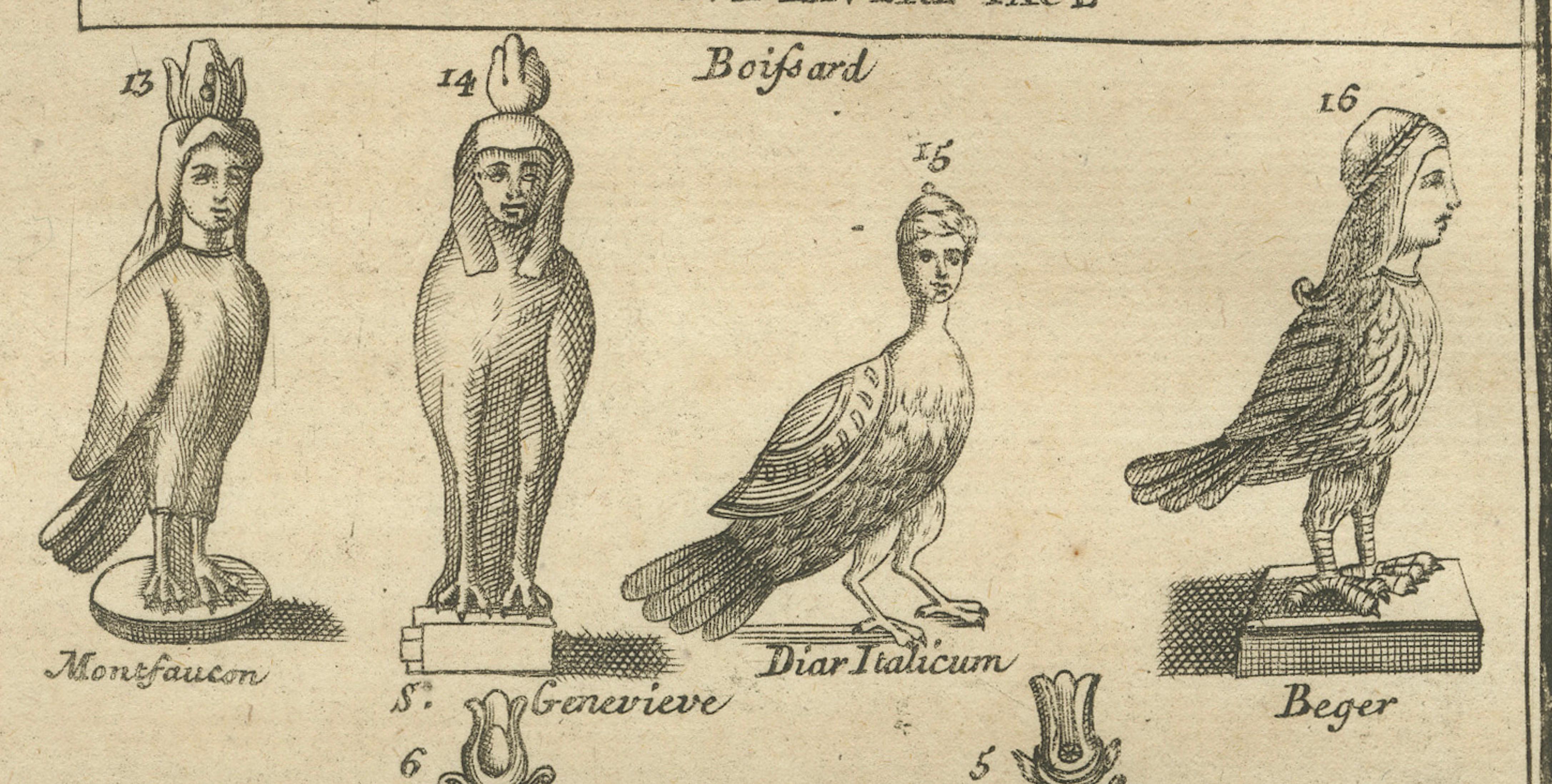 Classical Antiquities and Sacred Figures, Montfaucon Engraving, London 1721