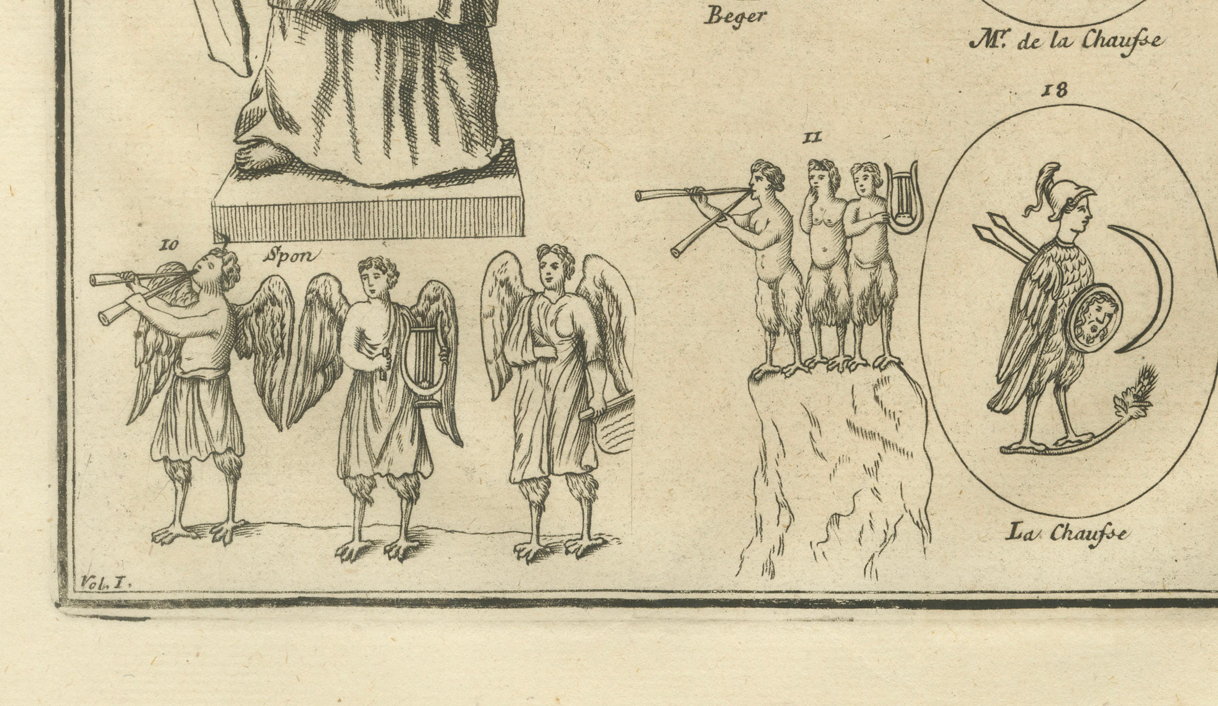 Classical Antiquities and Sacred Figures, Montfaucon Engraving, London 1721