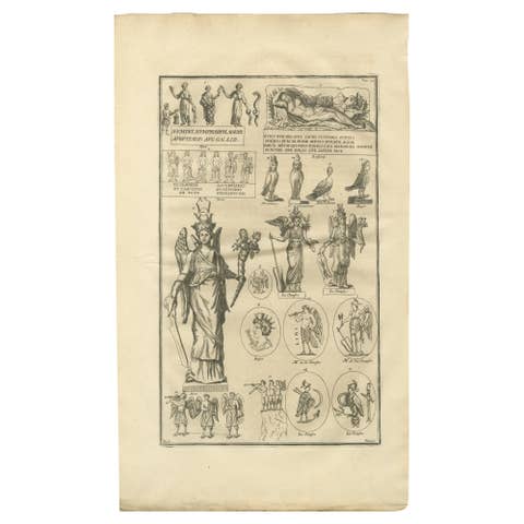 Classical Antiquities and Sacred Figures, Montfaucon Engraving, London 1721