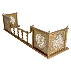 Classical Brass Fender with Repousse and Pierce Work