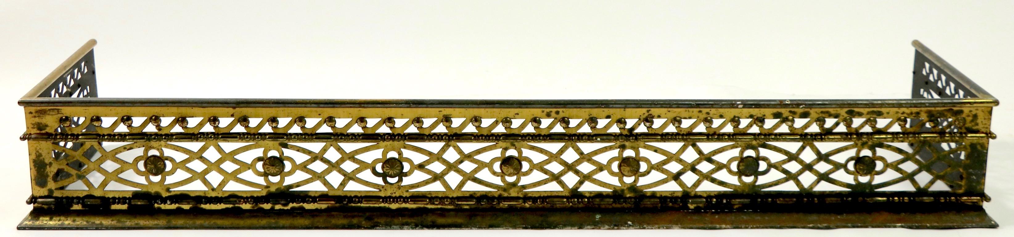 American Classical Classical Brass Fireplace Fender