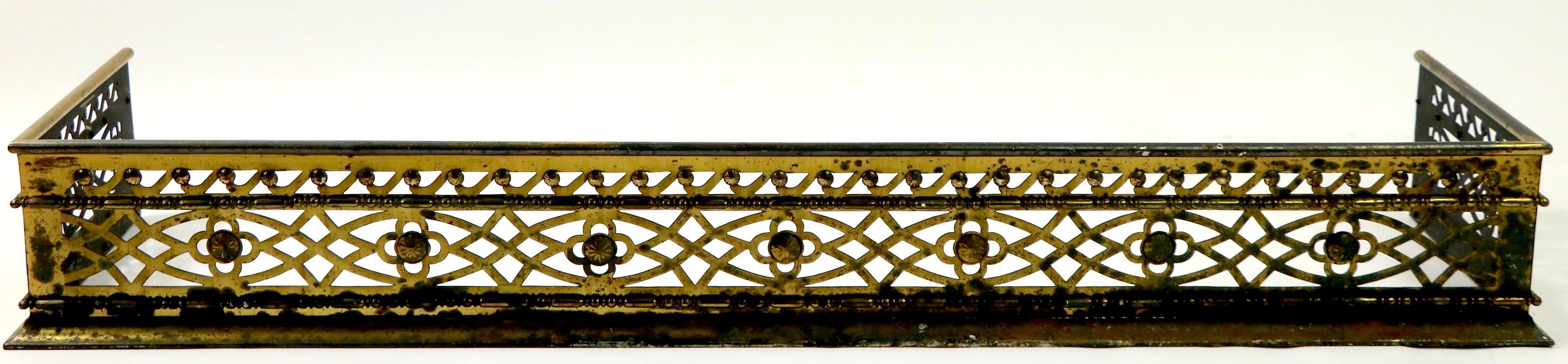 American Classical Brass Fireplace Fender
