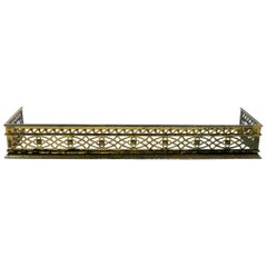 Used Classical Brass Fireplace Fender