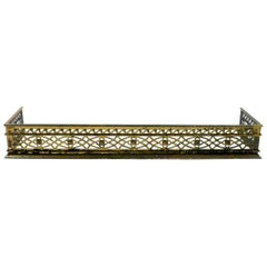 Classical Brass Fireplace Fender