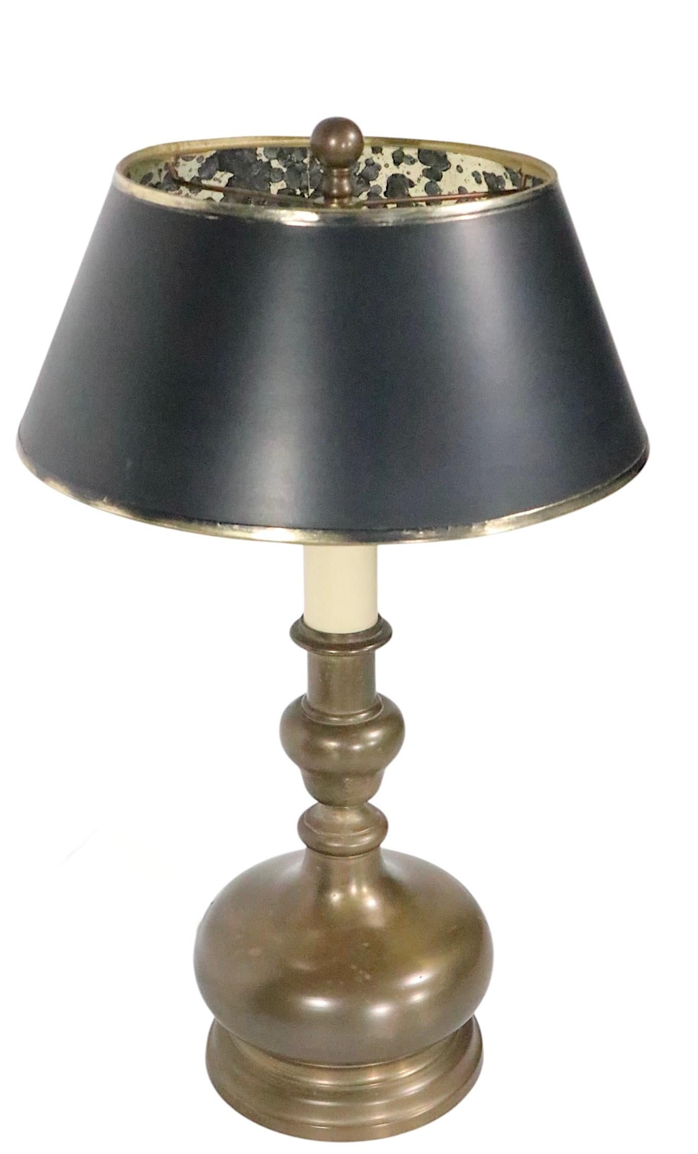 Classical Brass Table Lamp by Chapman c. 1970's For Sale 7