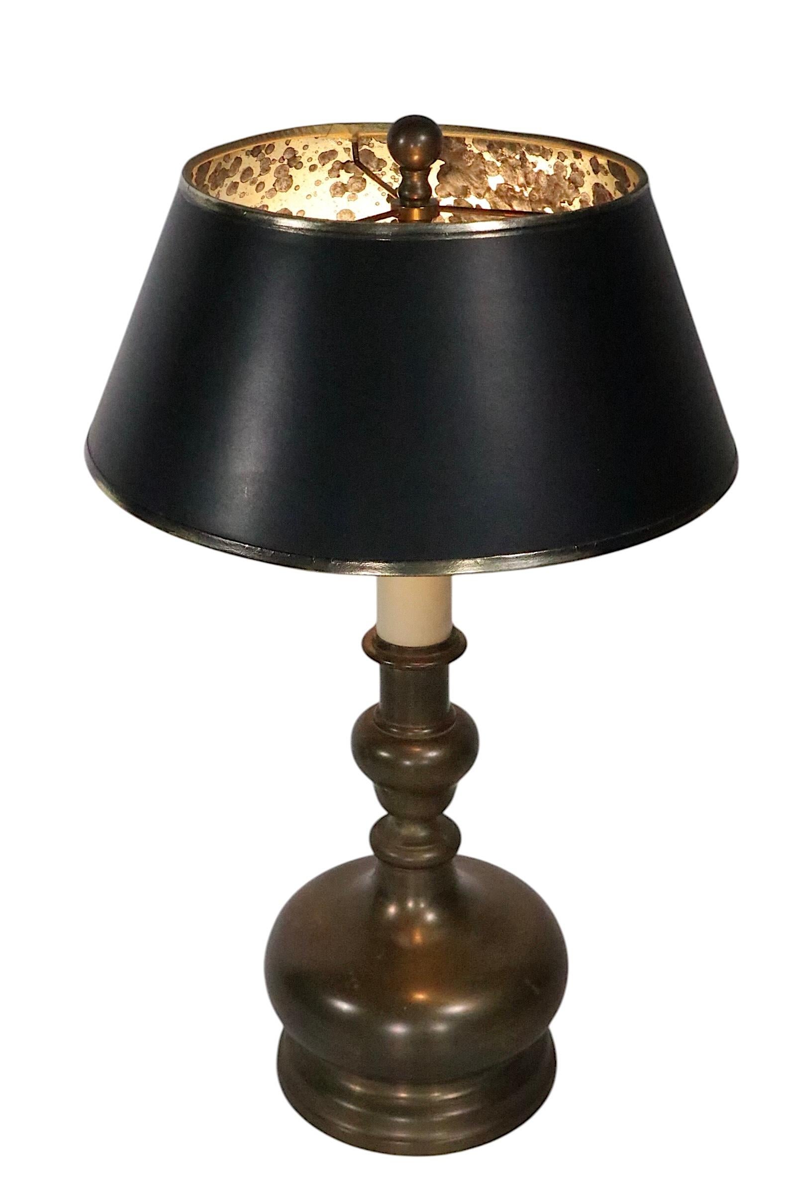 Classical Brass Table Lamp by Chapman c. 1970's For Sale 2