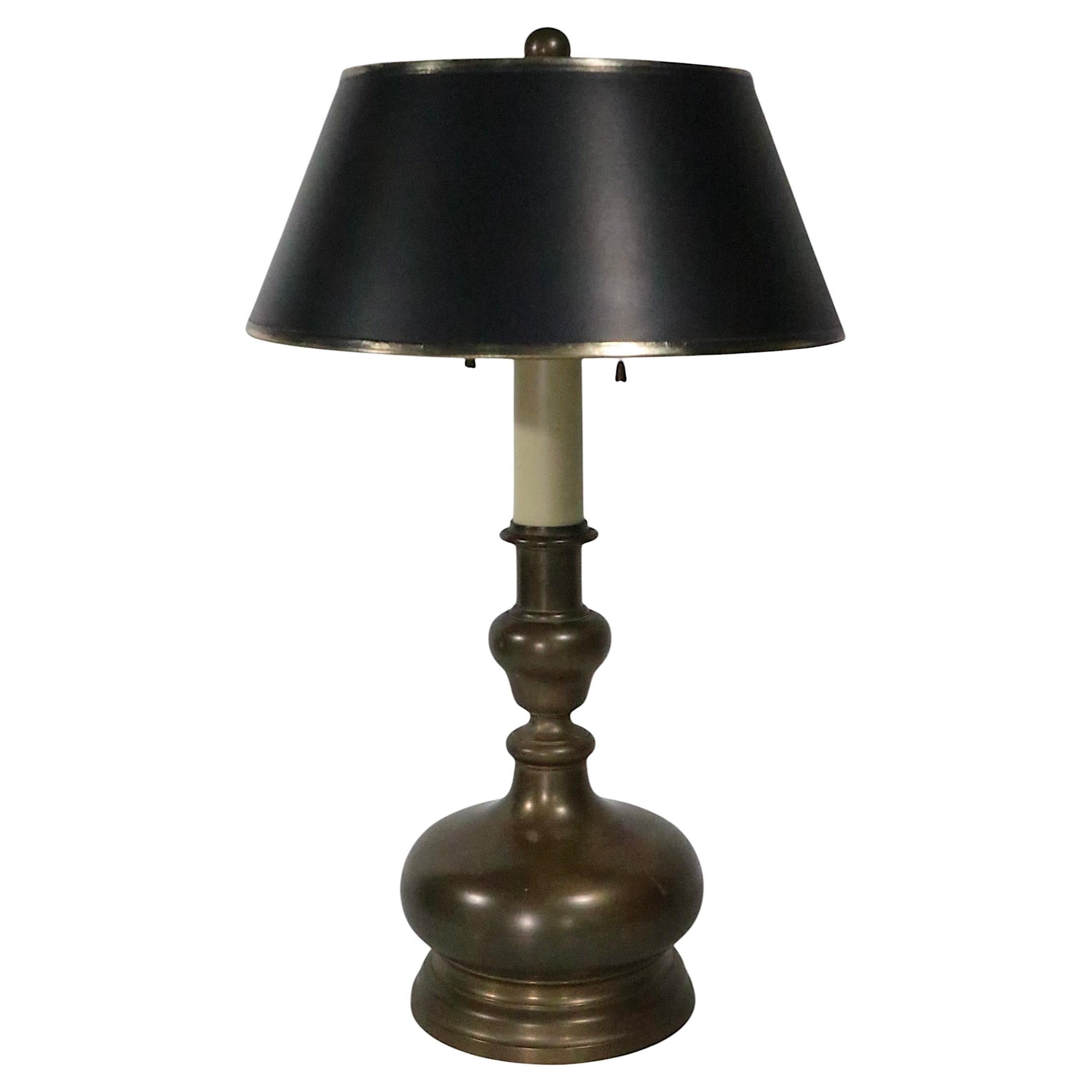 Klassische Tischlampe aus Messing von Chapman, ca. 1970er Jahre