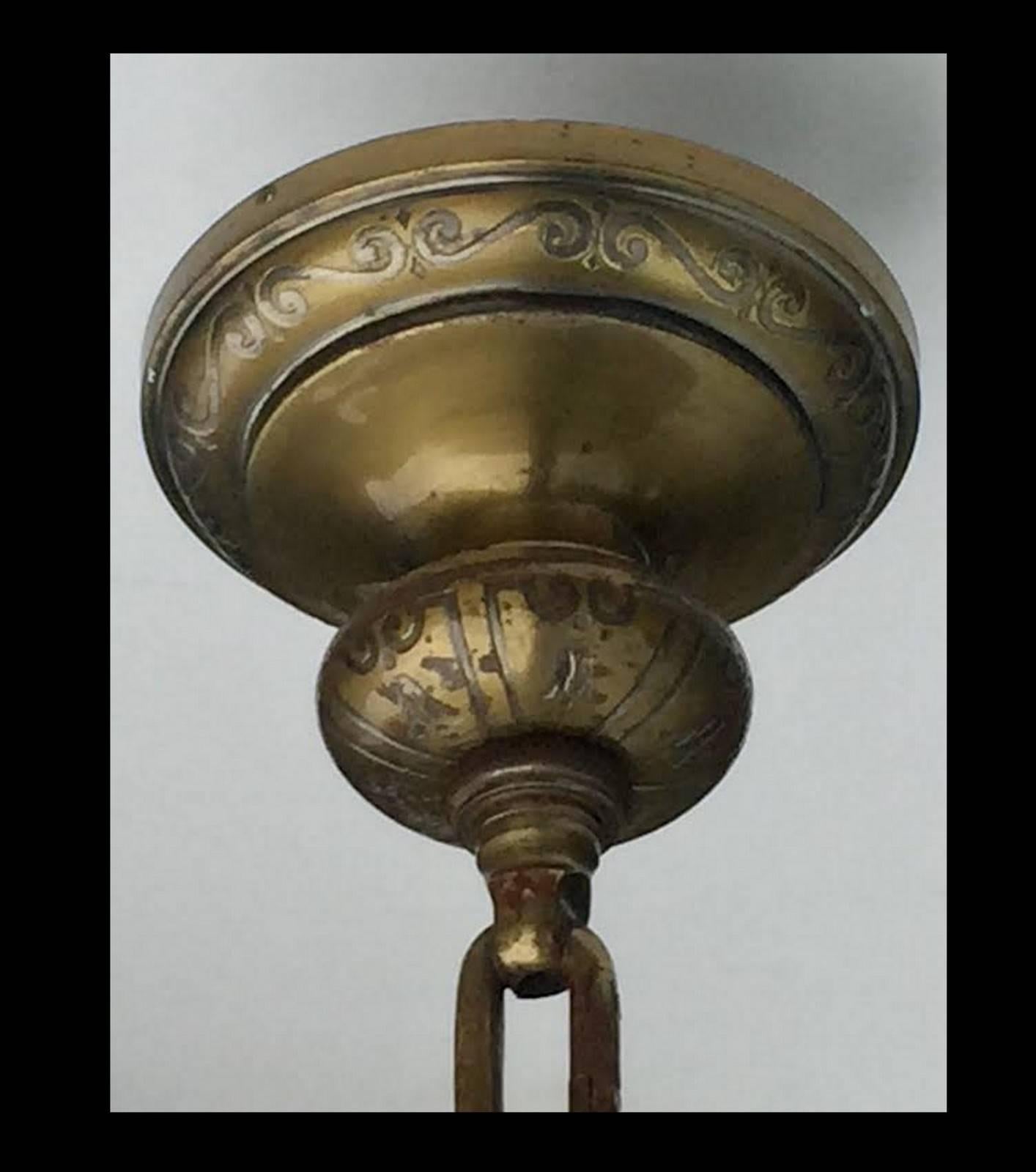 Classical Brass Twelve-Light Chandelier Style of E.F. Caldwell 4