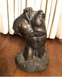 Classical Bronze Male Nude Torso Sculpture/Statue