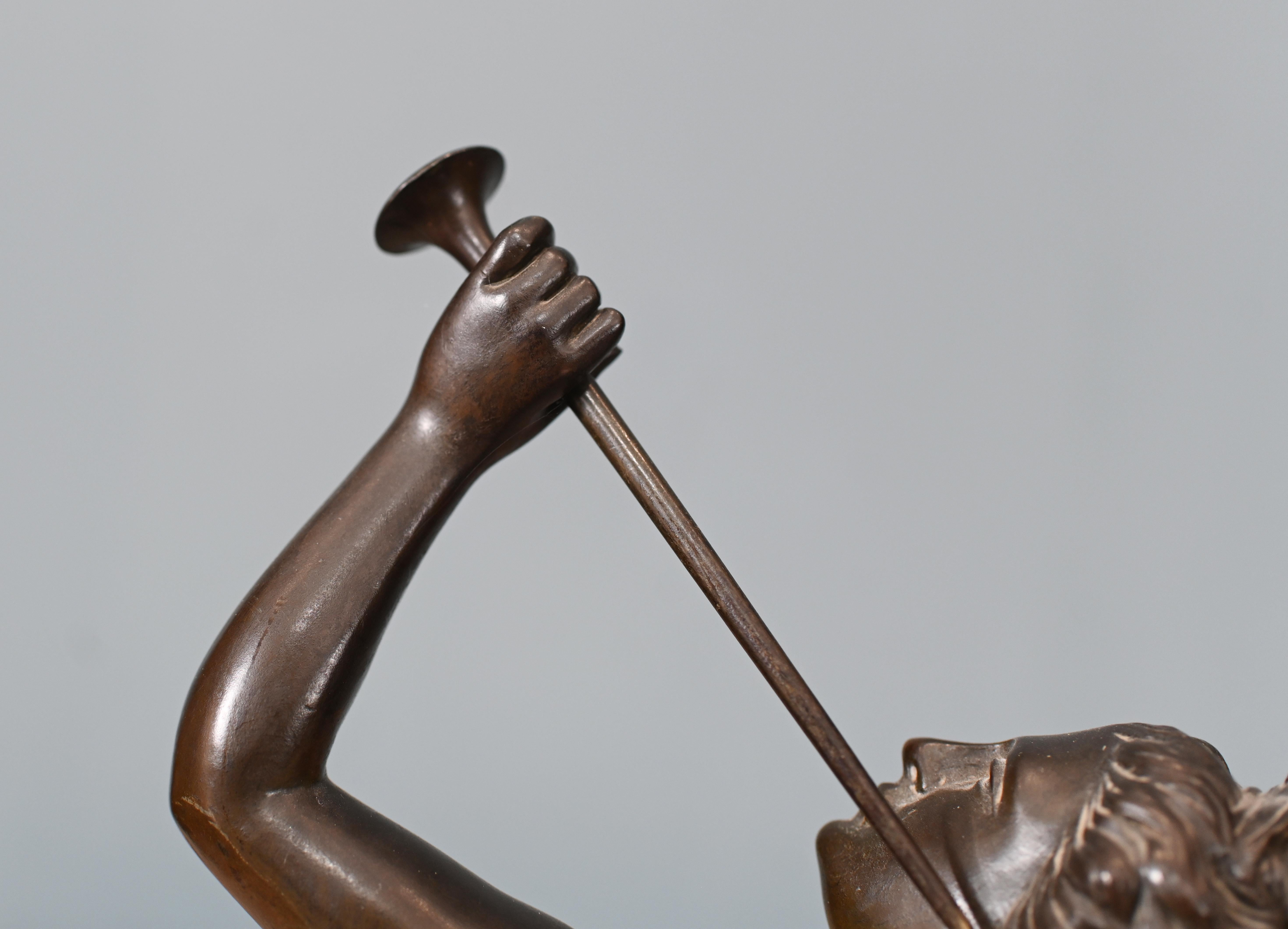Classical Bronze Mercury and Victorian Statue Italian 1880 Giambologna Nike For Sale 16