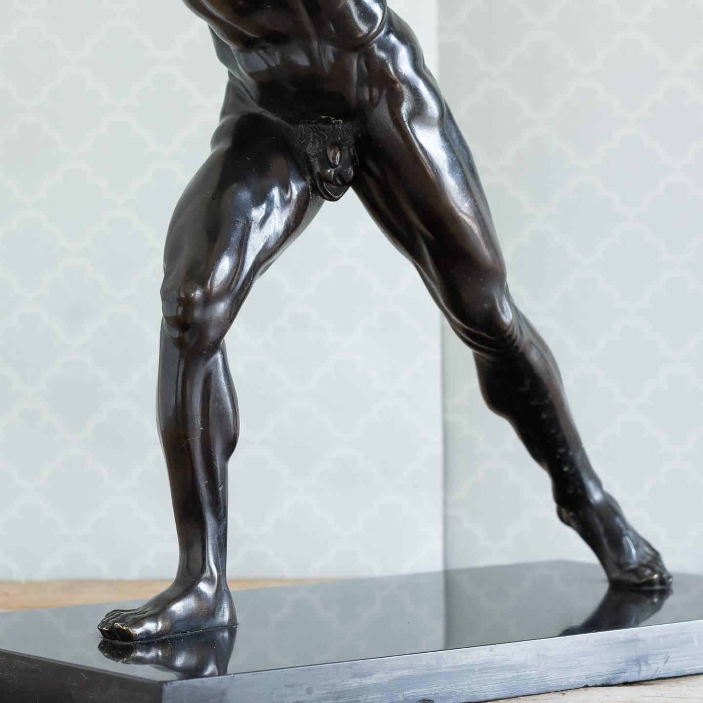 Classical Bronze Model of the Borghese Gladiator 2
