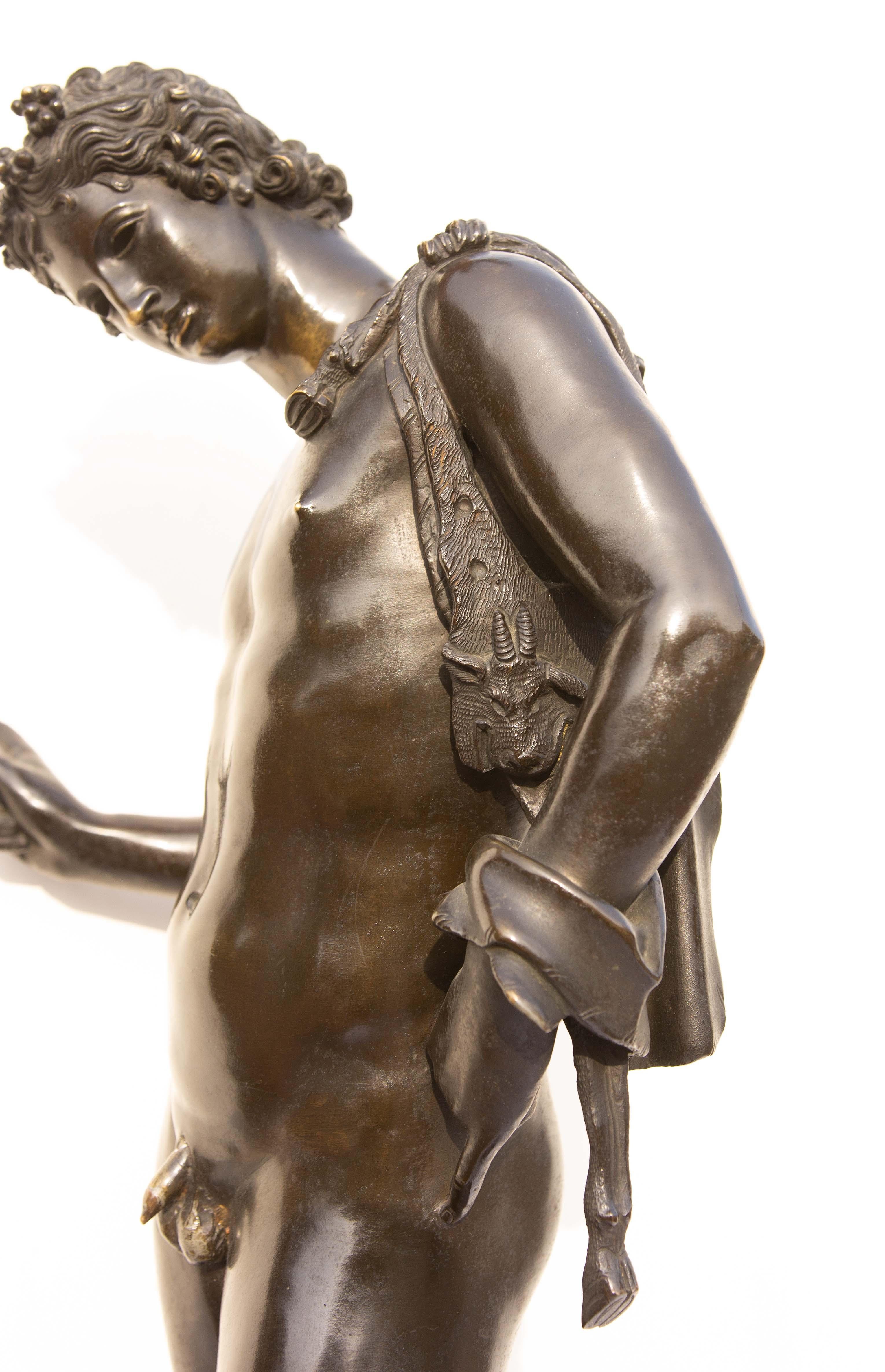 Metal Classical Bronze Sculpture of Narcissus