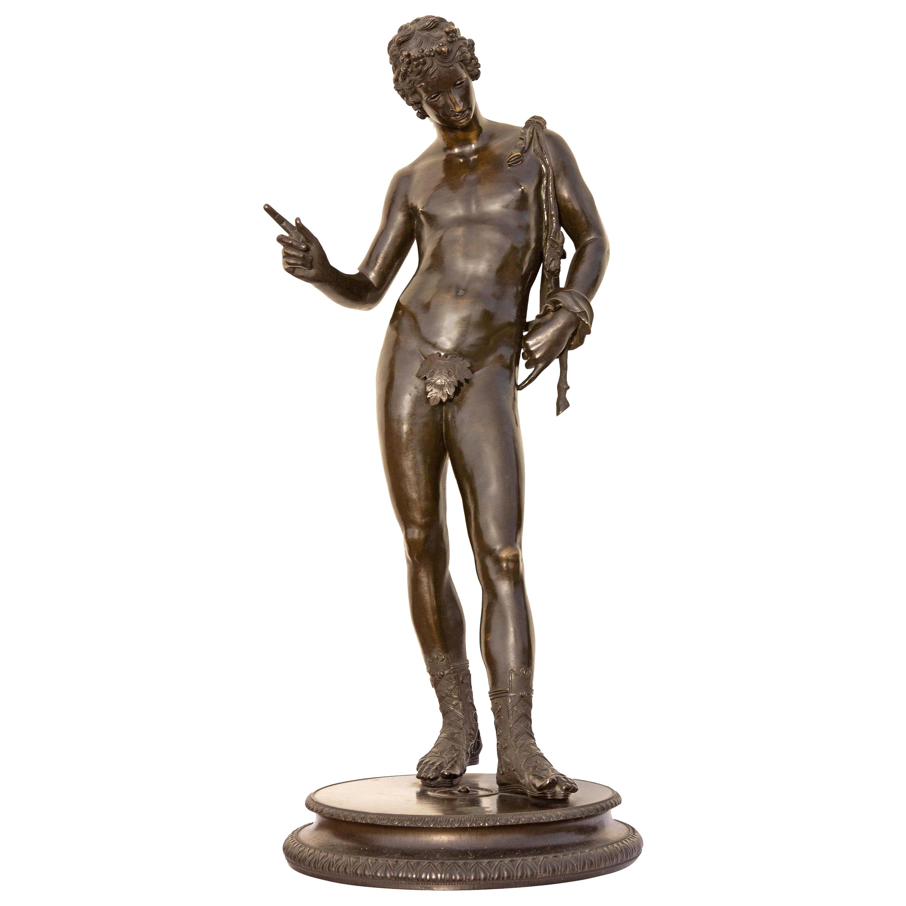 Classical Bronze Sculpture of Narcissus