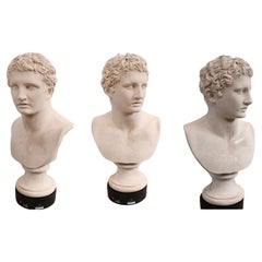Klassische Büste Meleager Griechischer Hero Grand Tour Statue