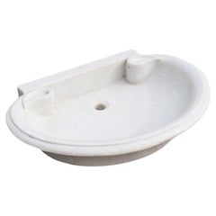 Classical Carrara Marble Stone Sink Basin