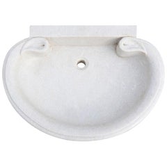 Classical Carrara Marble Stone Sink Basin