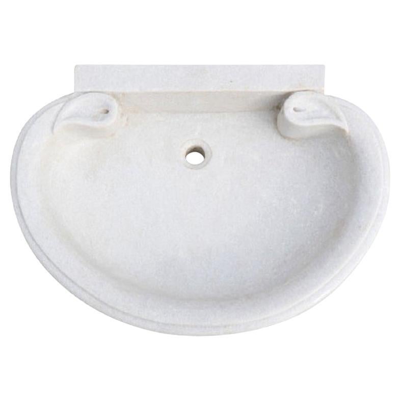 Classical Carrara Marble Stone Sink Basin