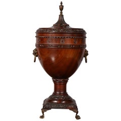 Classical Carved Mahogany Urn